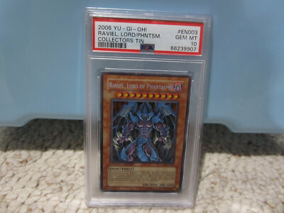 2006 YuGiOh! Tins Promo RAVIEL, LORD OF PHANTASMS Secret Rare CT03-EN003 PSA 10!-image