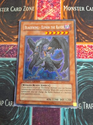 Yu-Gi-Oh! Blackwing - Elphin the Raven CT06-ENS01 Limited Secret Rare NM/LP-image