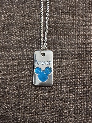 Walt Disney World Mickey Head Dogtag Forever Necklace-image