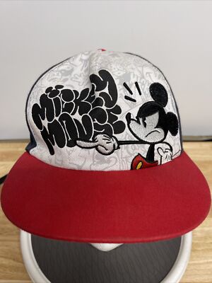 WDW Disney Parks Angry Mickey Mouse Graffiti Baseball Hat Embroidered Hip Hop-image