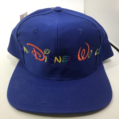 Vintage Disney Goofy's Hat Co. Embroidered Walt Disney World rainbow Snapback-image