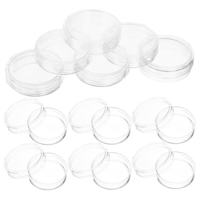 30PCS Plastic Petri Dish with Lid Tissue Culture Plate Science Experiment-image