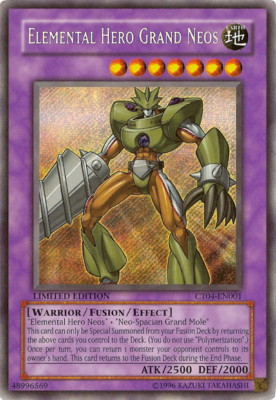 Elemental Hero Grand Neos CT04-EN001 - Secret Rare - Lightly Played Limited YuGi-image