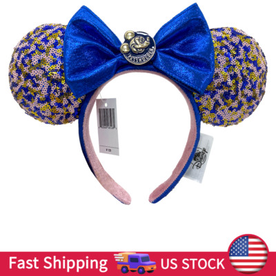 Disney. Parks Annual Passholder Exclusive Mickey Minnie Ears Headband 2025 US-image