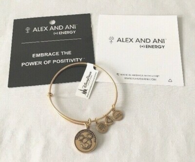 ALEX & ANI WALT DISNEY WORLD VACATION CLUB RAPHELLIAN GOLD BANGLE BRACELET - NWT-image
