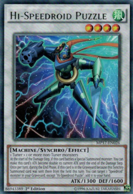 Hi-Speedroid Puzzle [MP17-EN026] Rare Lightly Played 1st Edition - Yugioh single-image