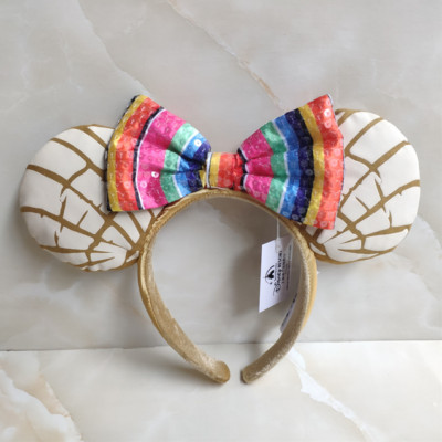 Disney.Parks Mickey Mouse Mexican Pan Dulce Concha 2025 Minnie Ears Headband-image