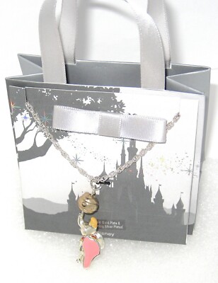 Disney Park Necklace✿Kingdoms Castle Baby Dumbo Elephant Circus *14K .925 Silver-image