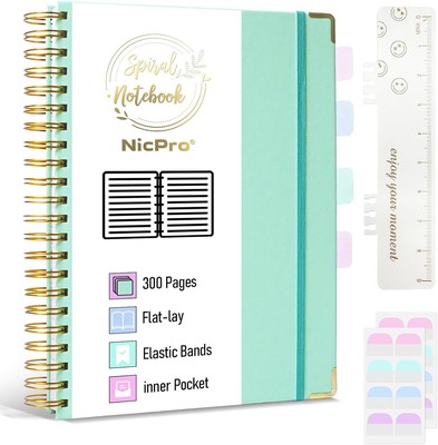 Nicpro Spiral Notebook 8.5