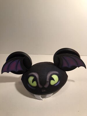 Disney Parks Mickey Mouse Ears Hat Dragon Bat Halloween One Size-image