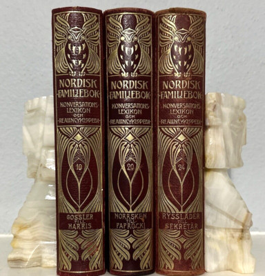 NORDISK FAMILJEBOK KONVERSATIONS LEXIKON OCH REALENCYKLOPEDI VOL. 10,20 AND 24-image