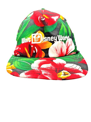 Vintage Walt Disney World Snapback Adjustable Hawaiian Tropical-image