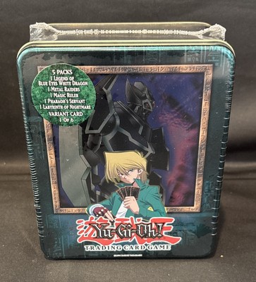2003 Yugioh Collector Tin, Joey/Iron Knight, MINT!, Fact Sealed &Case Fresh K1-image