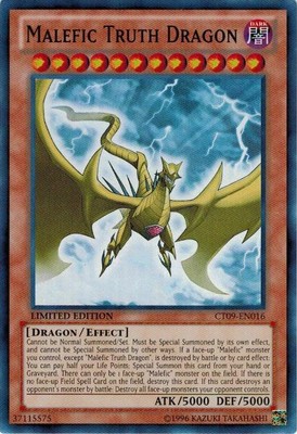 1x (LP) Malefic Truth Dragon - CT09-EN016 - Super Rare - Limited Edition  YuGiOh-image