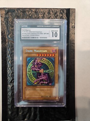  CGC 10 Yu-Gi-Oh Dark Magician BPT-001 Secret Rare Limited Edition PSA 10-image