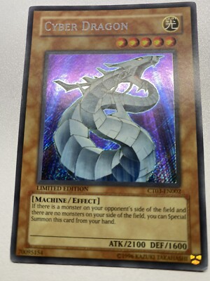 Yugioh Cyber Dragon Limited Edition Secret Rare CT03-EN002 HP-image