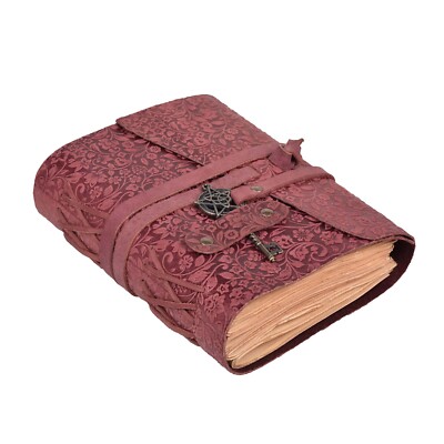 Handmade Leather Bound Journal for Women 260 Pages Blank of Vintage Paper-image