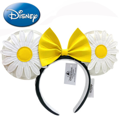 Disney-Park Yellow 2024 Daisy-White Chrysanthemum Loungefly Headband Minnie Ears-image