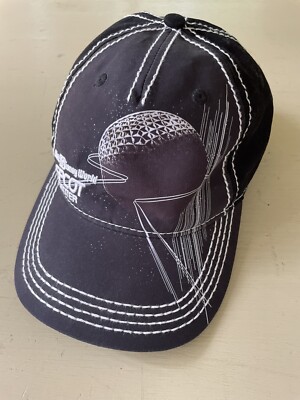 Disney Parks Walt Disney World Epcot Center Spaceship Black Mens Adjustable Hat-image