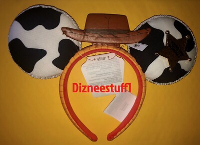 Disney Parks 2025 WDW Toy Story Ears Headband Woody New-image