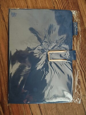 A5 Faux Leather Bound Lined Journal Notebook Hardcover - Blue - NEW-image