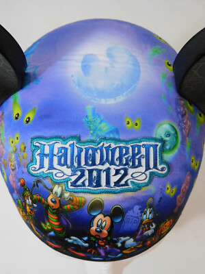 Disney World Mickey Mouse Ears Hat HALLOWEEN 2012 Haunted Mansion Hatbox Ghost++-image