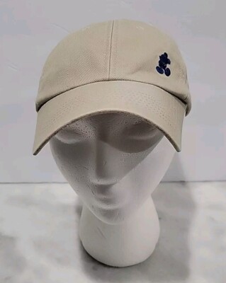 Vintage Walt Disney World Disney Parks Hat Cap Tan Navy Blue Silhouette Mickey-image