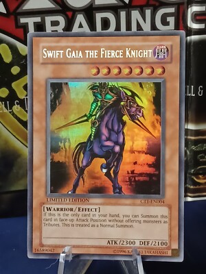 Yu-Gi-Oh! TCG MISPRINT Swift Gaia the Fierce Knight 2004 Collector's Tins -image