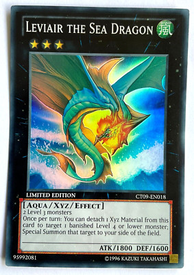 YuGiOh TCG Leviair the Sea Dragon CT09-EN018 LP Super Rare 2012 Collectors Tin-image