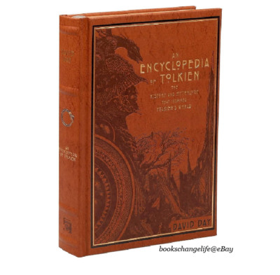 An ENCYCLOPEDIA Of TOLKIEN by David Day Deluxe Leather Bound Illustrated *New*-image