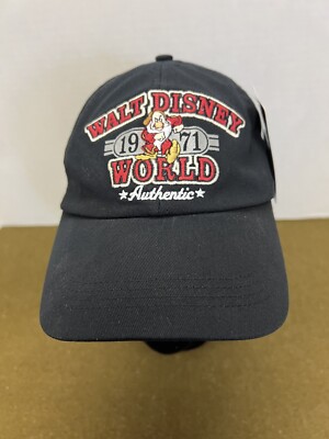 Walt Disney World 1971 Black Authentic Grumpy Baseball Cap New With Tags NWT-image