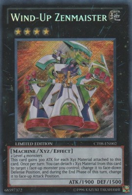 1 x Wind-Up Zenmaister - CT08-EN002 - Secret Rare - Limited Edition Near Mint, E-image