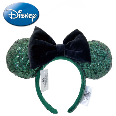 Ears Halloween Disney~Parks Green Sequins Exclusive Tokyo TDR Headband-image