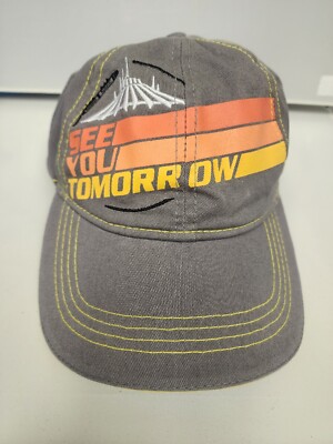 Disney Parks Tomorrowland See You Tomorrow Space Mountain Hat Perfect Condition-image