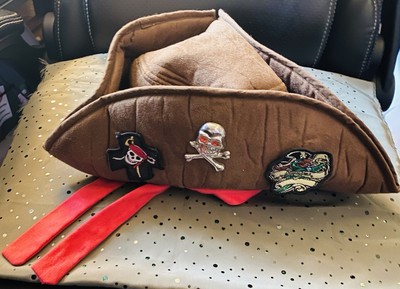 Vintage Walt Disney World Pirates Of The Caribbean Hat Youth Size.Excellent Co-image