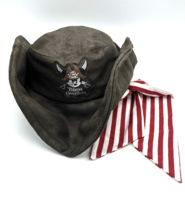 Disney Parks Pirates Of The Caribbean Jack Hat Brown Mickey Pirate Sz YOUTH 55CM-image