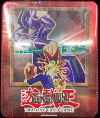 Yu-Gi-Oh! Booster Pack Collectors Tin Dark Magician 2002 Sealed Yugioh English-image