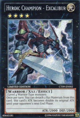 1 x Heroic Champion - Excalibur - CT09-EN002 - Secret Rare - Limited Edition Nea-image