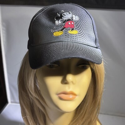 Walt Disney World Mickey Mouse Adult Size Adjustable Black Cap-image
