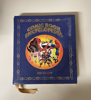 *Rare* COMIC BOOK ENCYCLOPEDIA by Ron Goulart Leather Collectors Edition-image