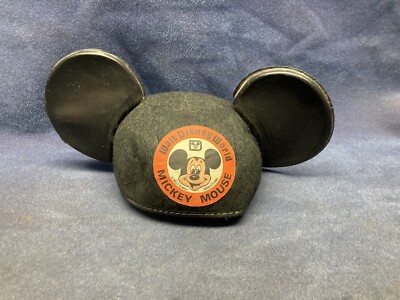 Vintage Walt Disney World Mickey Mouse Ears Felt Hat One Size Quick Ship-image