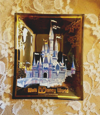 Walt Disney World Magic Kingdom Castle, Glass Trinket Tray, 5 inches-image