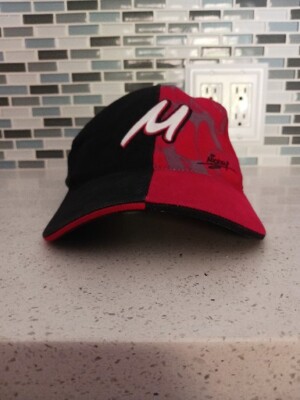 Mickey M Walt Disney World Black & Red Adjustable Strapback Cap Hat Adult Unisex-image