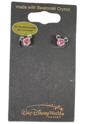 Disney Mickey Mouse Swarovski crystal earrings  Arribas Walt Disney World Resort-image
