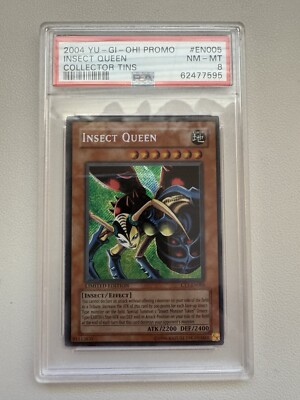 Insect Queen CT1-EN005 Secret Rare Limited Edition PSA 8-image