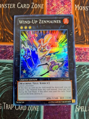 Yu-Gi-Oh! TCG Wind-Up Zenmaines CT09-EN008 Super Rare Limited Near Mint-image