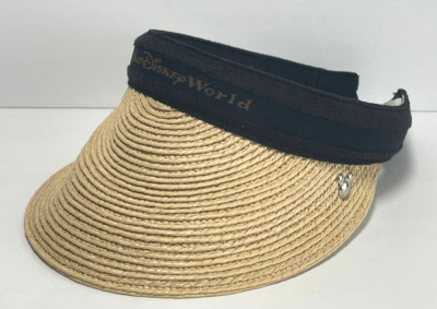 Walt Disney World Woven Straw Sun Visor Mickey Disney Adult One Size-image