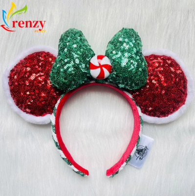 Peppermint Christmas Limited Gift Disney Parks Ears Candy Cane Headband-image