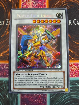 Yu-Gi-Oh! TCG Power Tool Dragon CT06-EN001 Secret Rare Limited Near Mint a1/-image