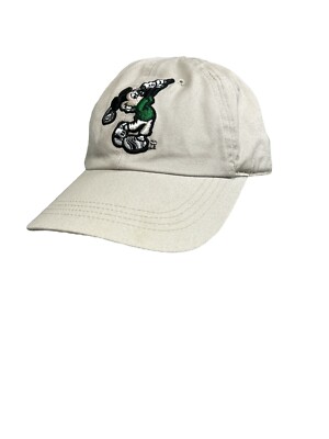 Walt Disney World Mickey Mouse Golf Mens Womens Hat Tan Green Embroidered Logo-image